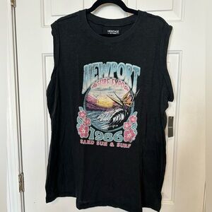 torrid Black Slub Jersey Tee